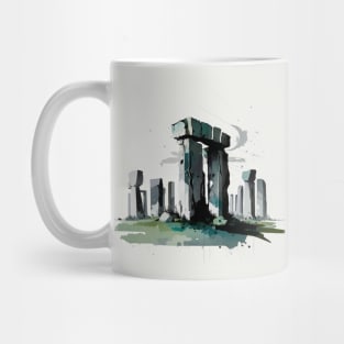 Minimal Stonehenge Design Mug